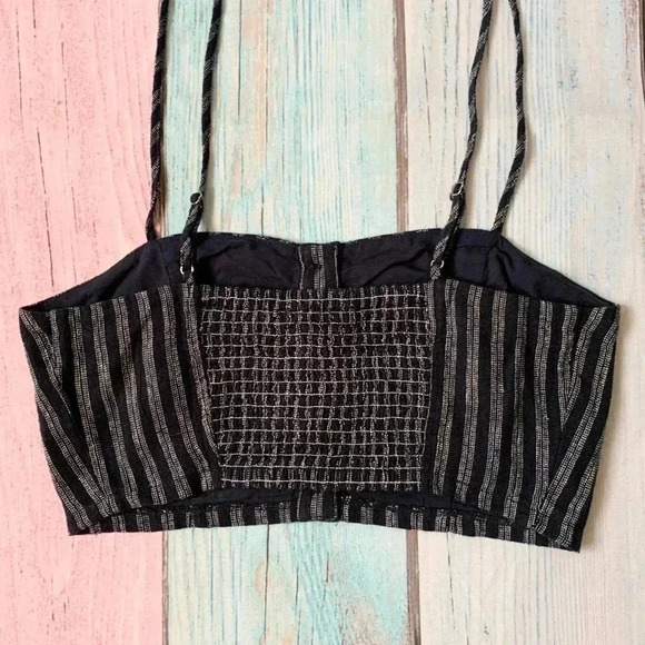 Forever 21 crop top mini skirt set blue and white stripes - Picture 9 of 9